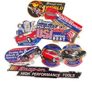 Lot of 9 Vintage Snap On Tools Stickers